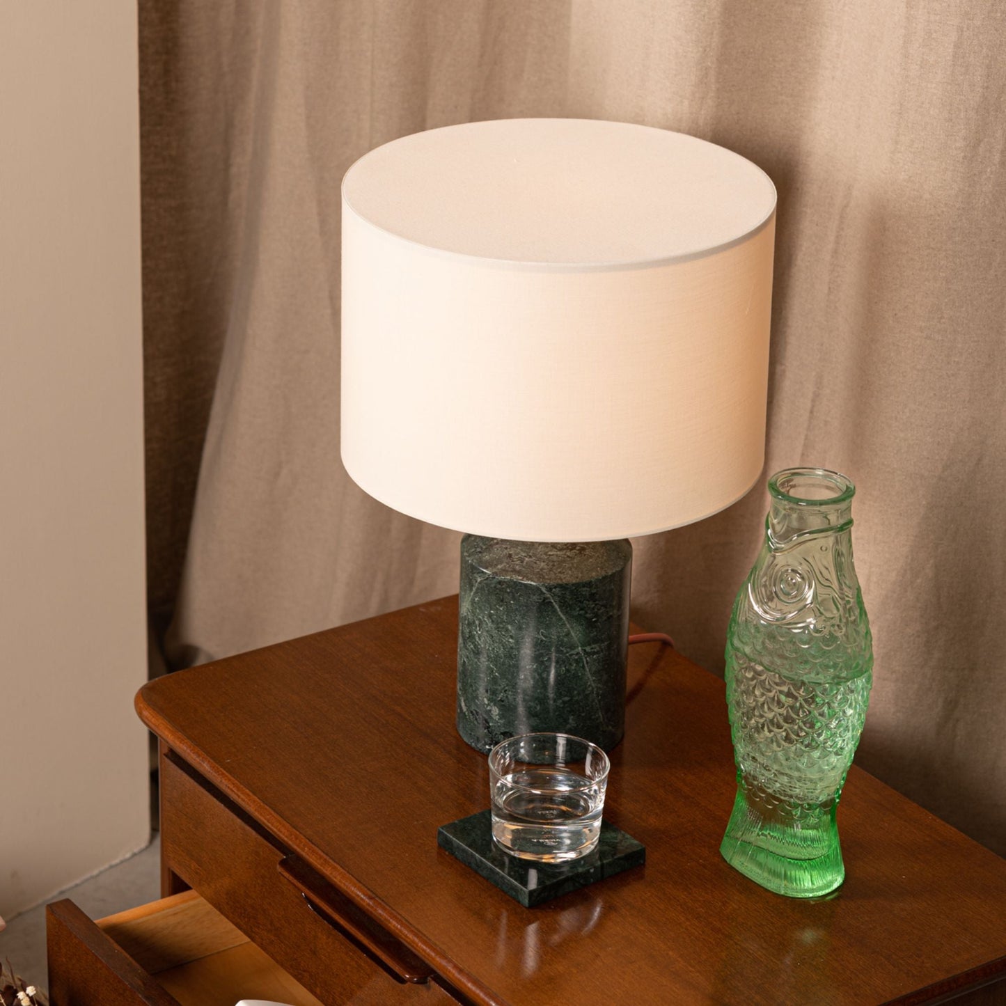Josef Green Marble Table Lamp