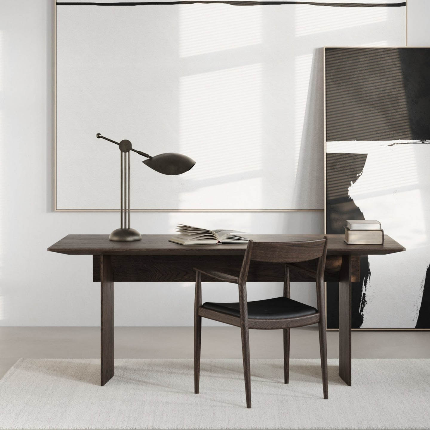 Stingray Table Lamp - Bronze