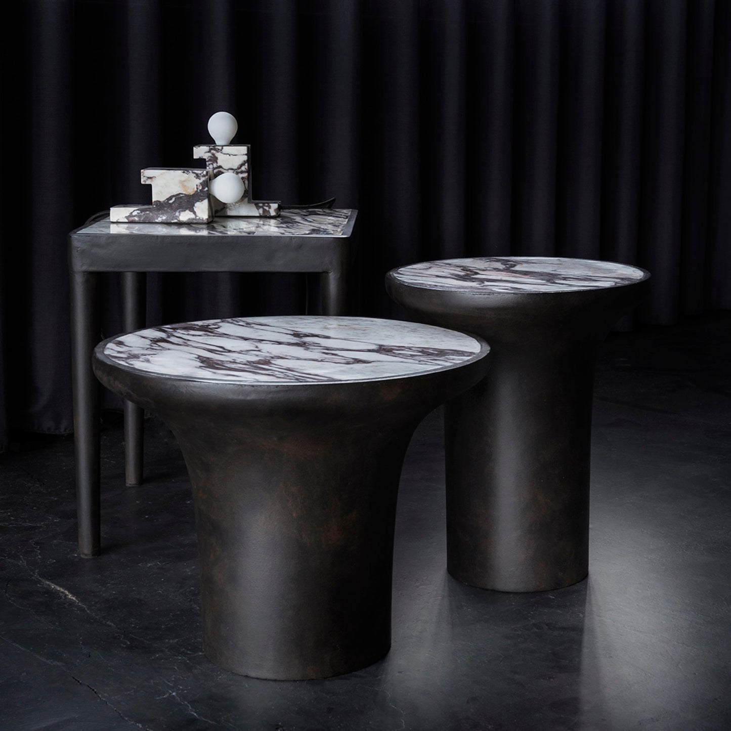 Brick Lamp, Tall - Calacatta