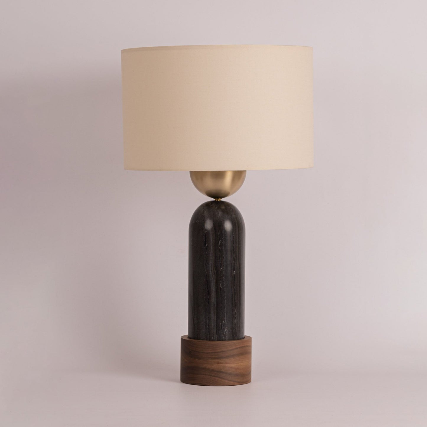 Peona Kelo Black Marble Table Lamp