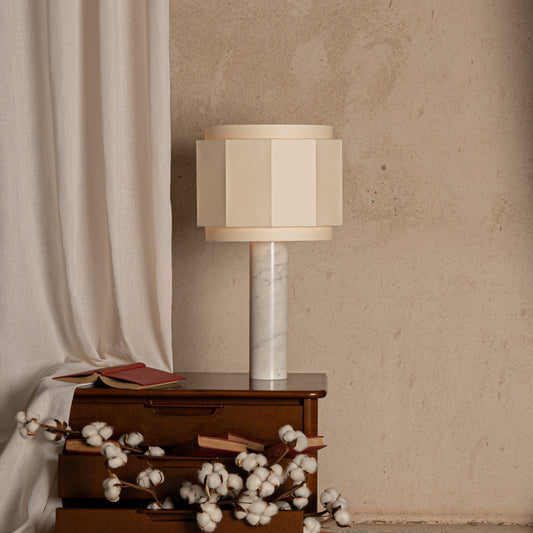 Pipo Okla White Marble Table Lamp