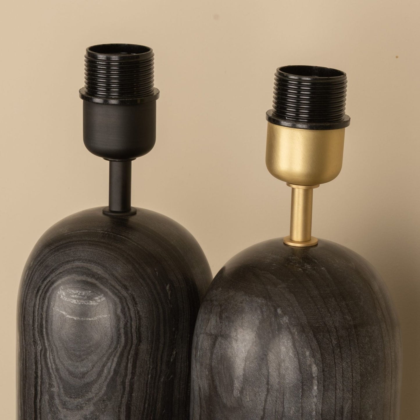 Pura Kelo Black Marble Table Lamp